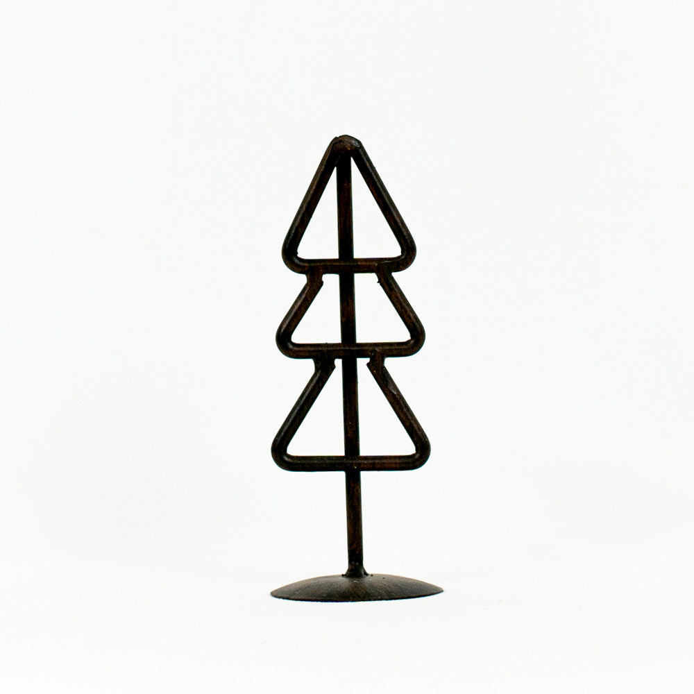 2x5 mtl xmas tree on stnd (TRNGL) bk