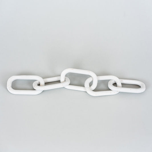 3" X 22" X 3" Wood Links, White