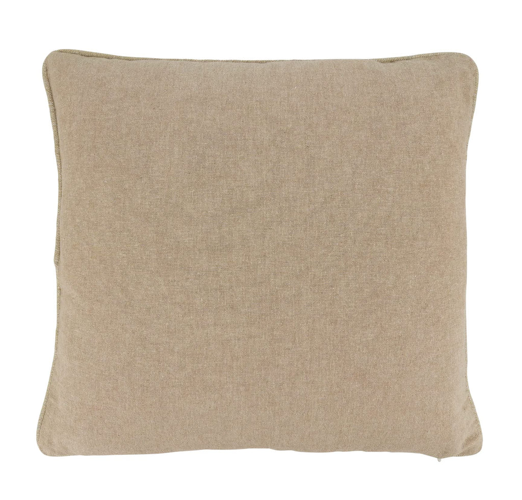 Beaded Snowflake Throw Pillow — 18 × 18 in