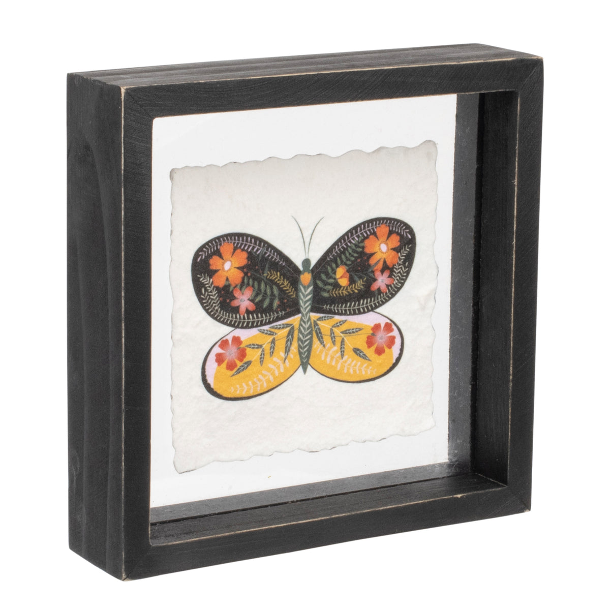 Framed Butterfly Block (Set of 2)