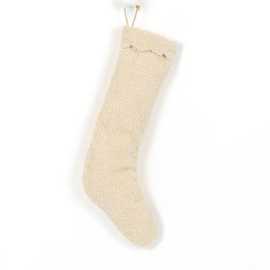 8.25" X 16.5" X .75" Hanging Canvas Stockings, Tan