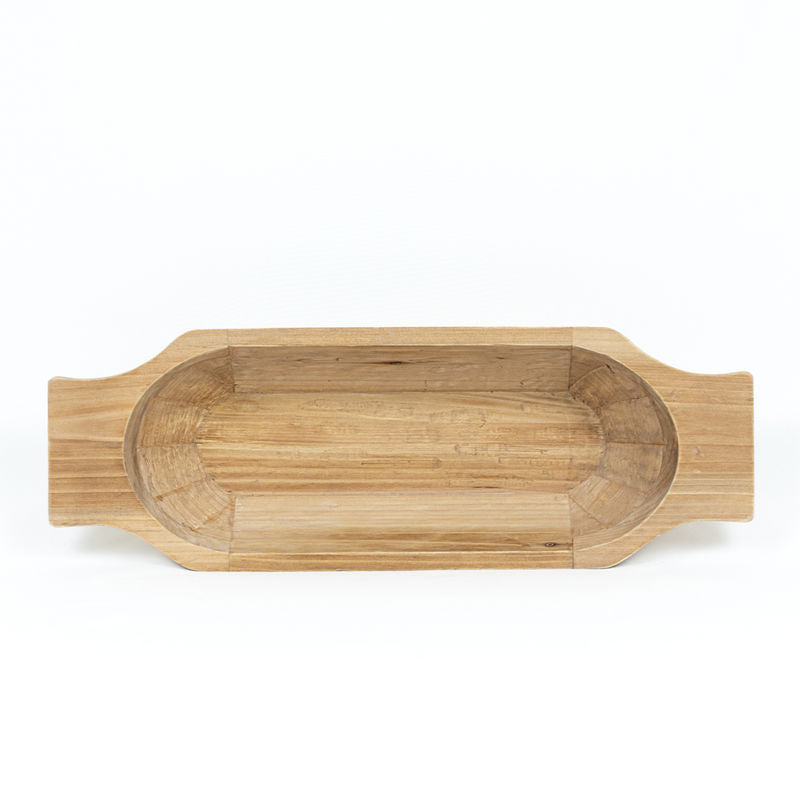 17.15x3.25x6 wooden dough bowl, bn