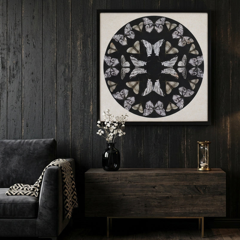 Framed Butterfly Print 25"SQ