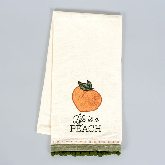 15x24 dish towel (PEACH) or/green