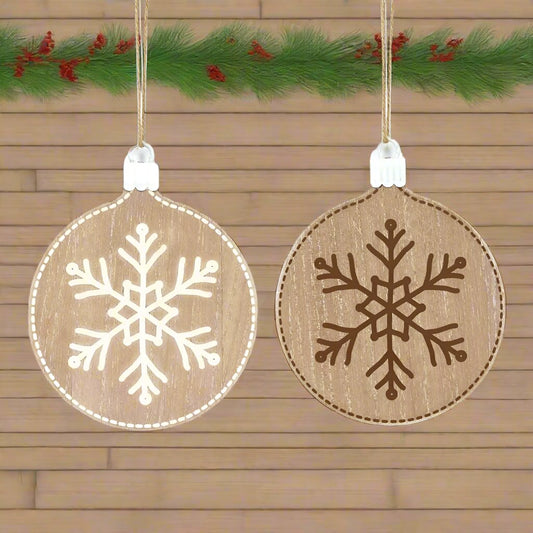 8x10x.25 rvs wood ornament (SNOWFLAKE) multi