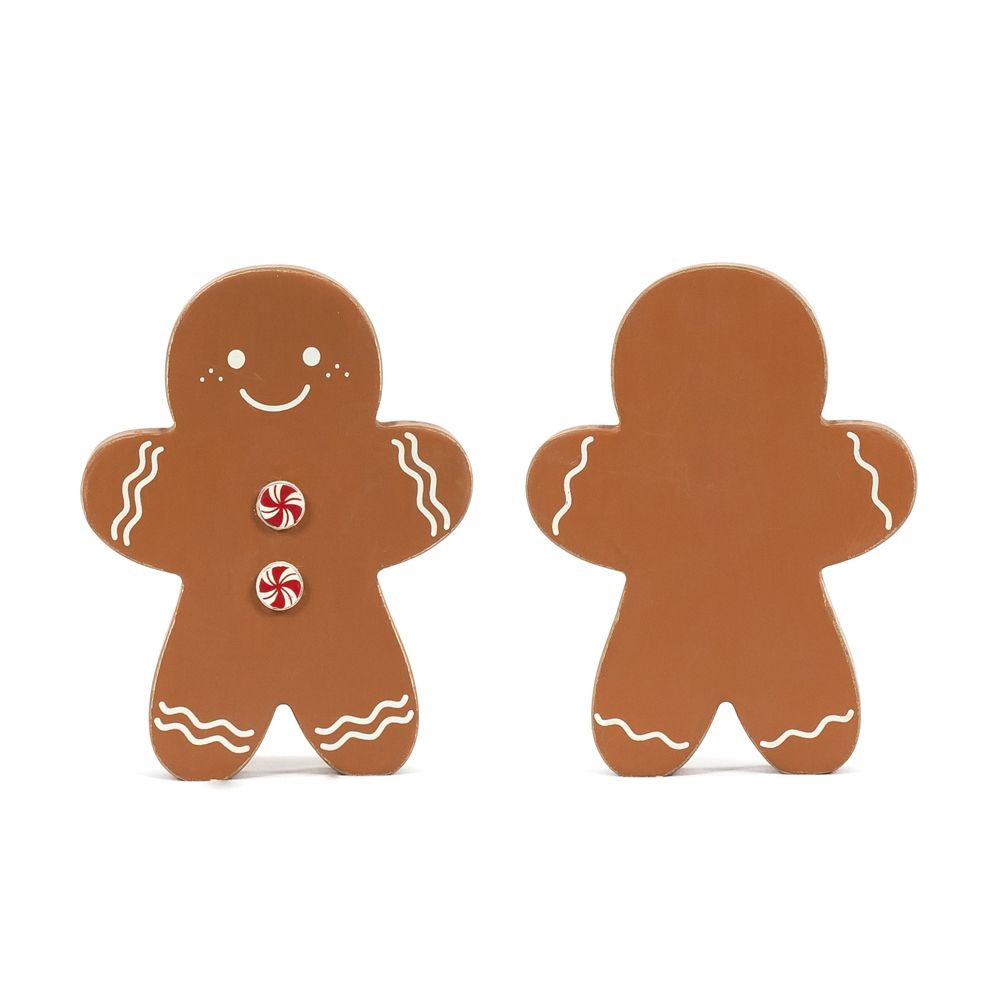 4x5x1 chunky wood shape (BOY GINGERBREAD) multi