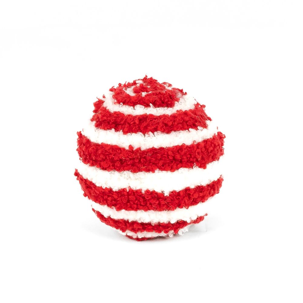 3x3x3 yarn ball, rd/white