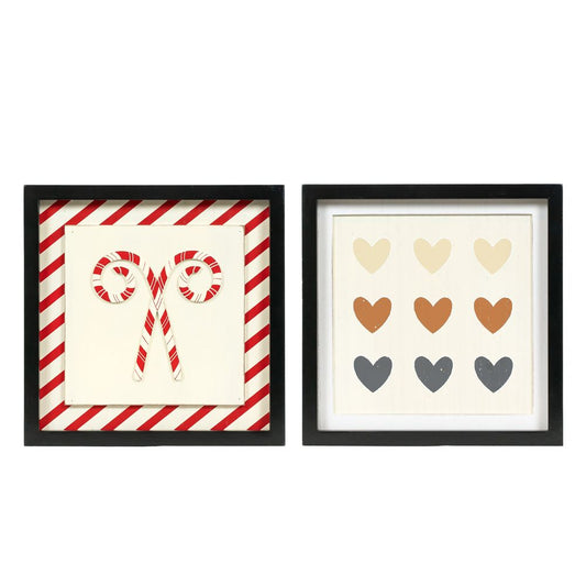 10x10x1.5 rvs wood frame sign (CANDY/HEART) multi