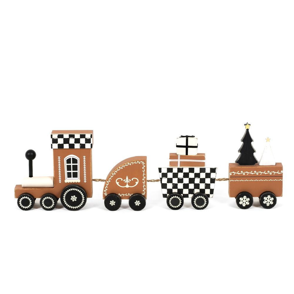 18x6x2 wooden train (CHRISTMAS) multi