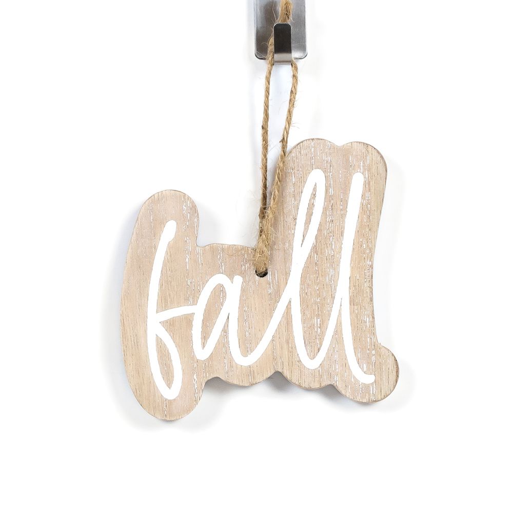 4x4x.25 wood ornament (FALL) natural/white