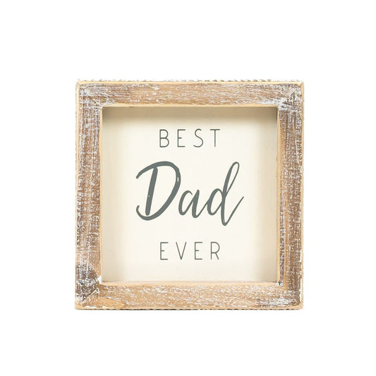 5x5x1.5 wood frame sign (DAD) Whitegy