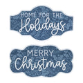 Wood Christmas Sentiment Sign (Set of 2)