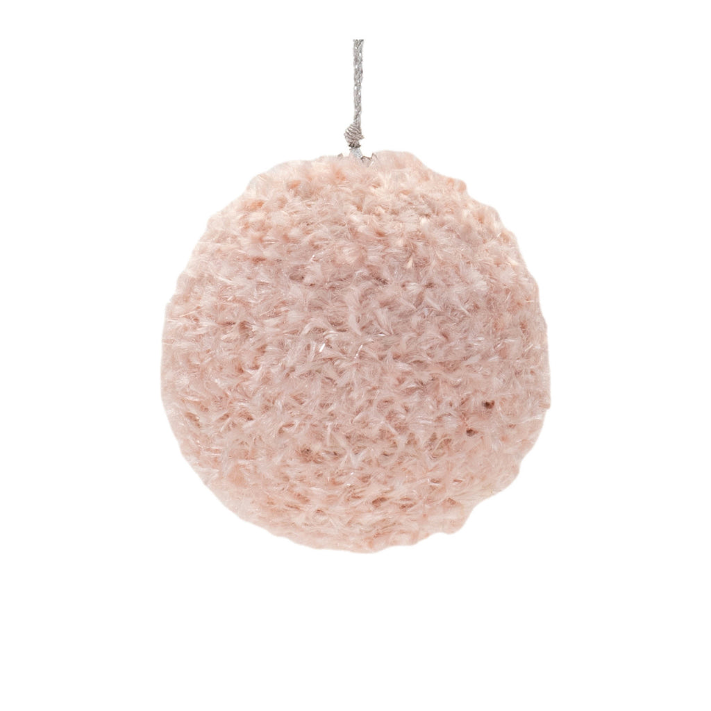 Furry Ball Ornament (Set of 4)