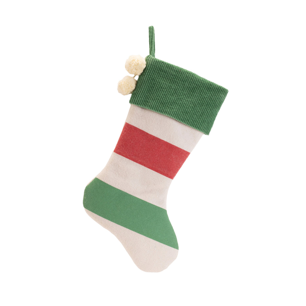 Striped Wool Stocking (Set of 2)