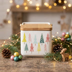 Ceramic Pine Tree Print Box (Set of 2)
