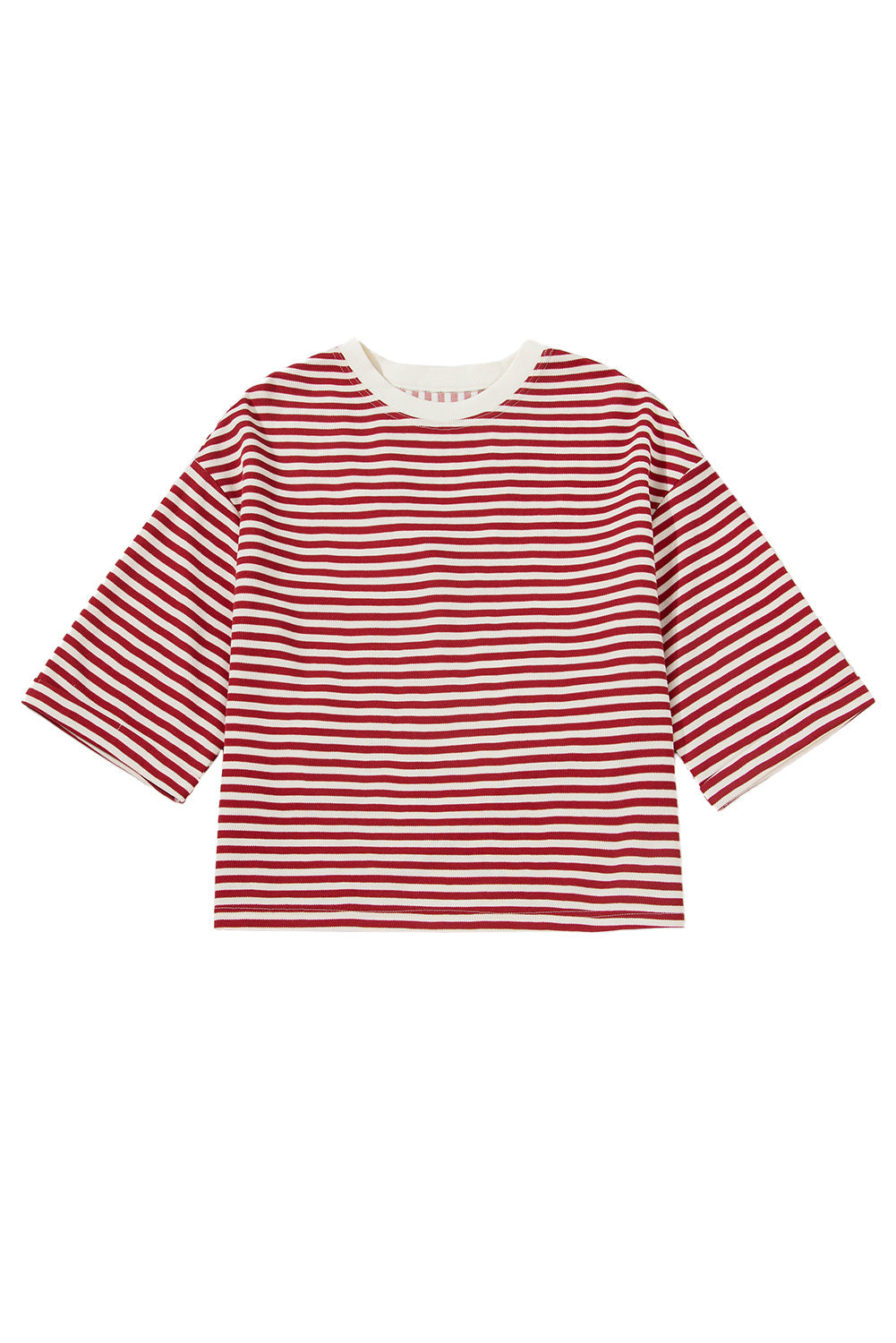 Stripe Bow Back Cutout Tee