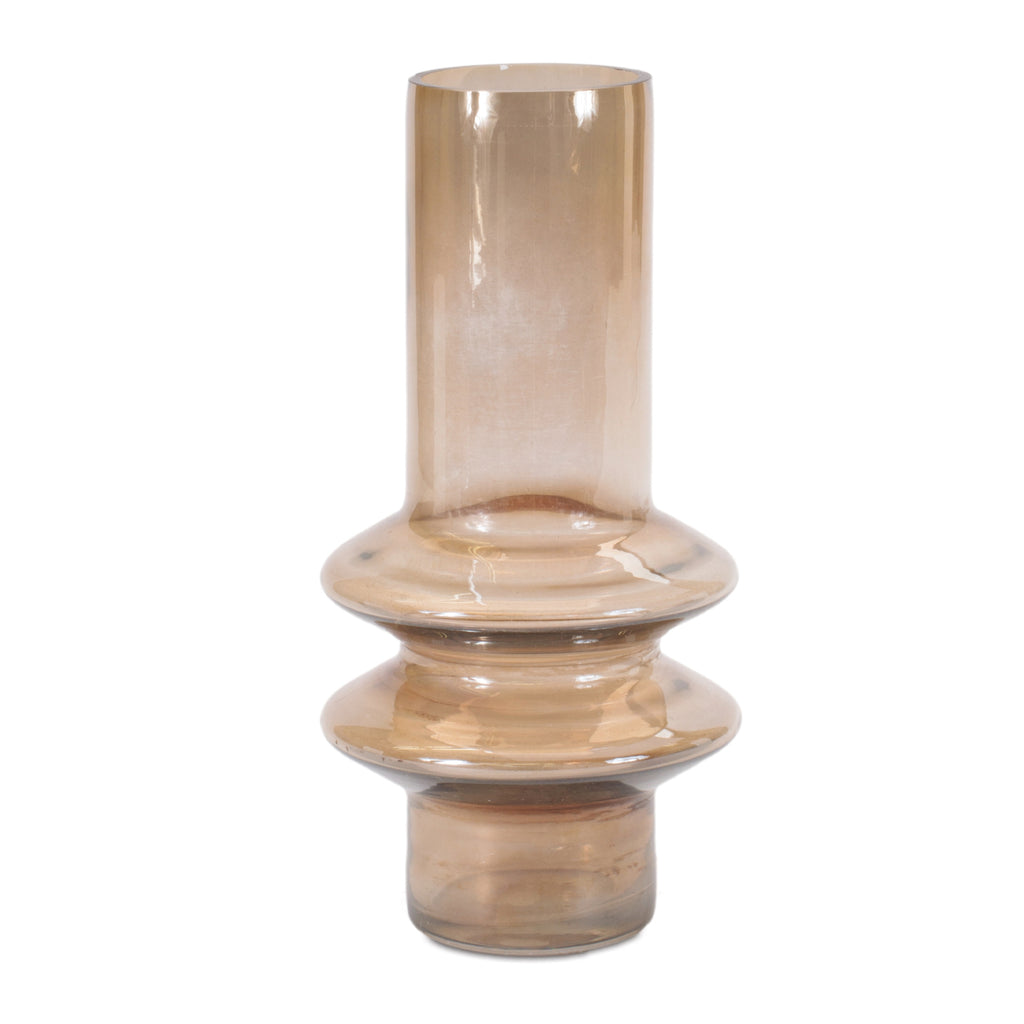 Modern Glass Cylinder Vase (Set of 2)