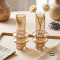 Modern Glass Cylinder Vase (Set of 2)