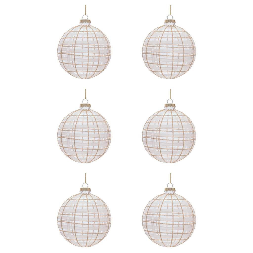 Glass Ball Ornament  (Set of 6)