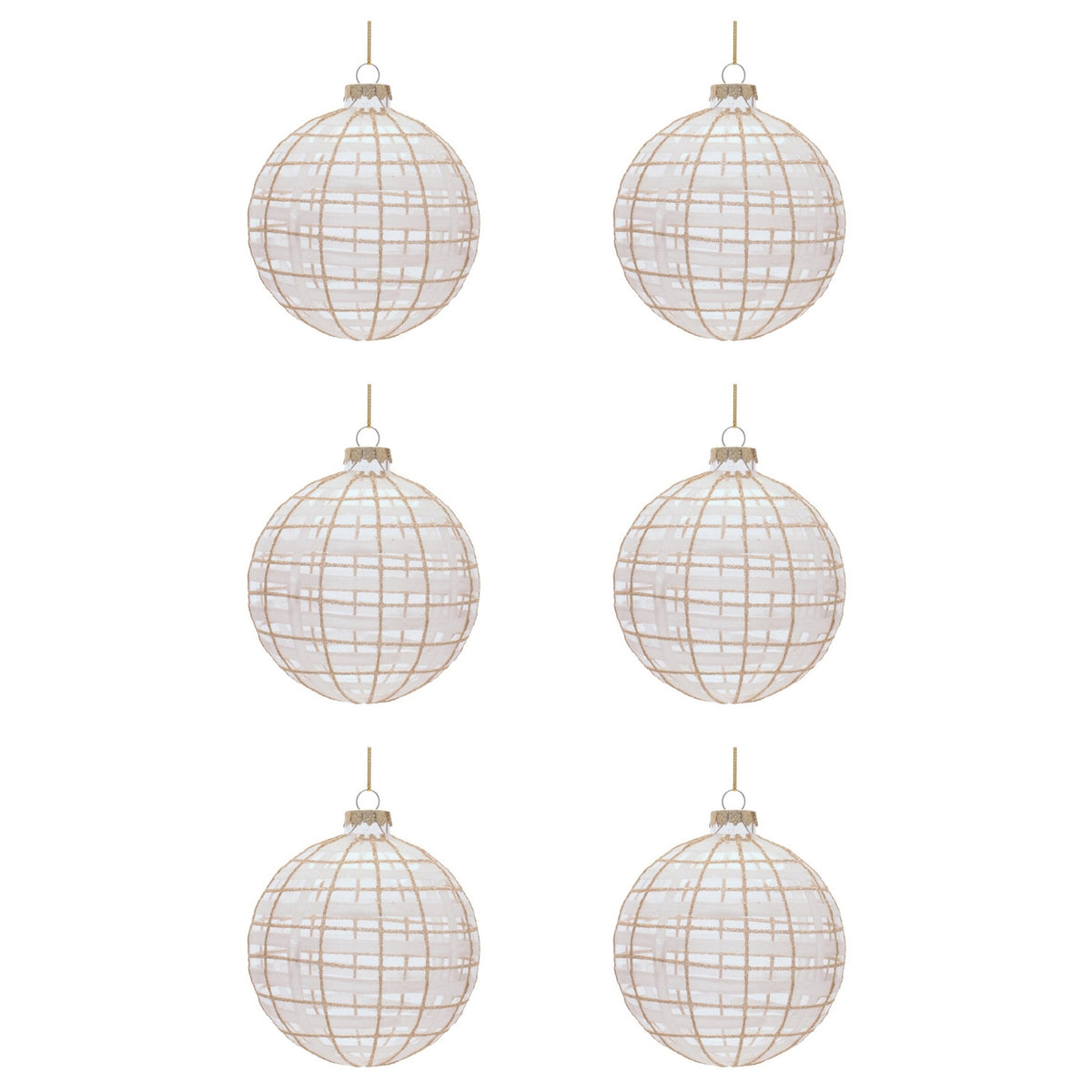 Glass Ball Ornament  (Set of 6)