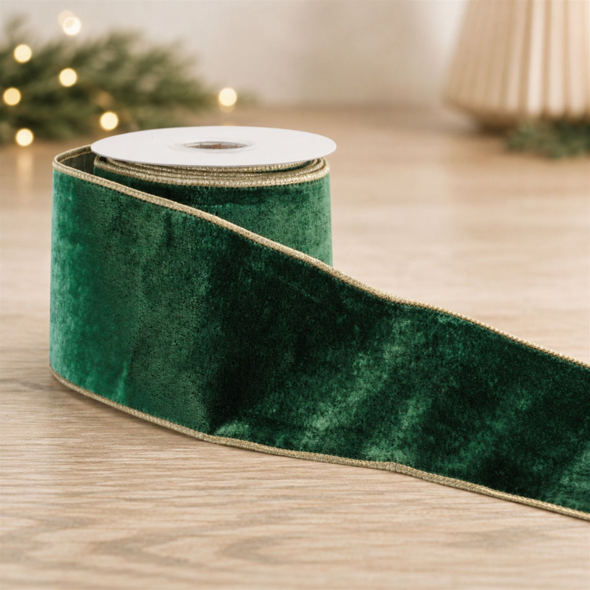 Velvet Wired Ribbon (Set of 2)