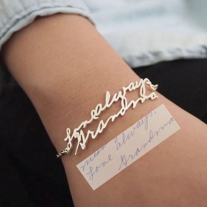 Personalized Handwriting Bracelet