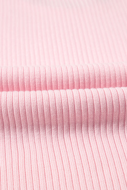 Colorblock Edge Ribbed Tank Top