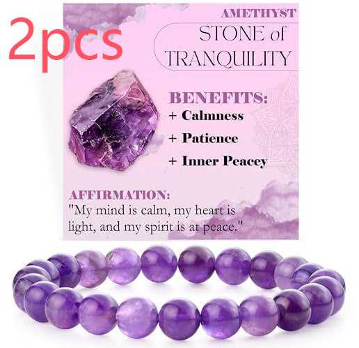 Handcrafted Natural Stone Beaded Bracelet
