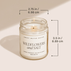 Coastal Lemon Soy Candle - Clear Jar - 9 oz