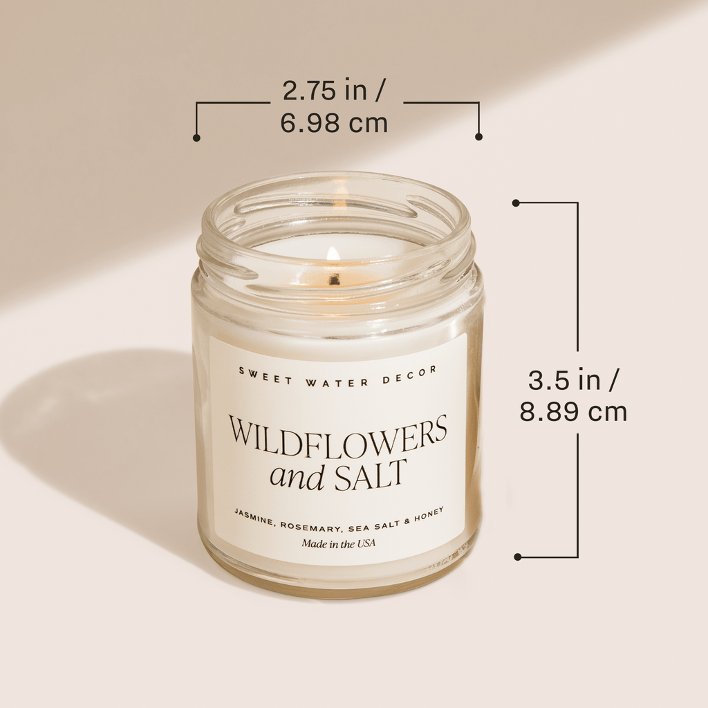 Holiday Cheer Soy Candle - 9 oz Patterned Clear Jar (Fraser Fir)