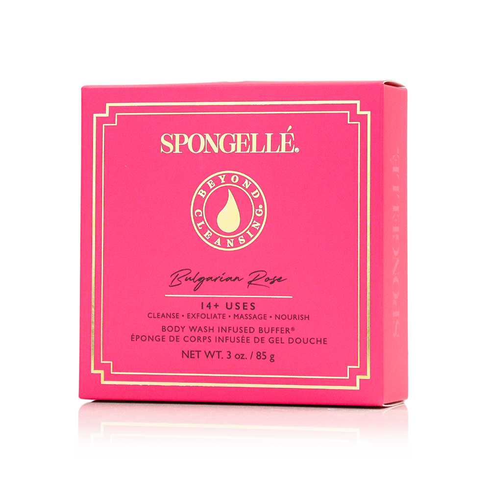 Bulgarian Rose Body Wash-Infused Bath Sponge