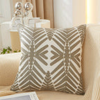 Tropical Leaf Throw Pillow with Insert — 18 × 18 in