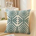 Tropical Leaf Throw Pillow with Insert — 18 × 18 in