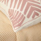 Tropical Leaf Throw Pillow with Insert — 18 × 18 in