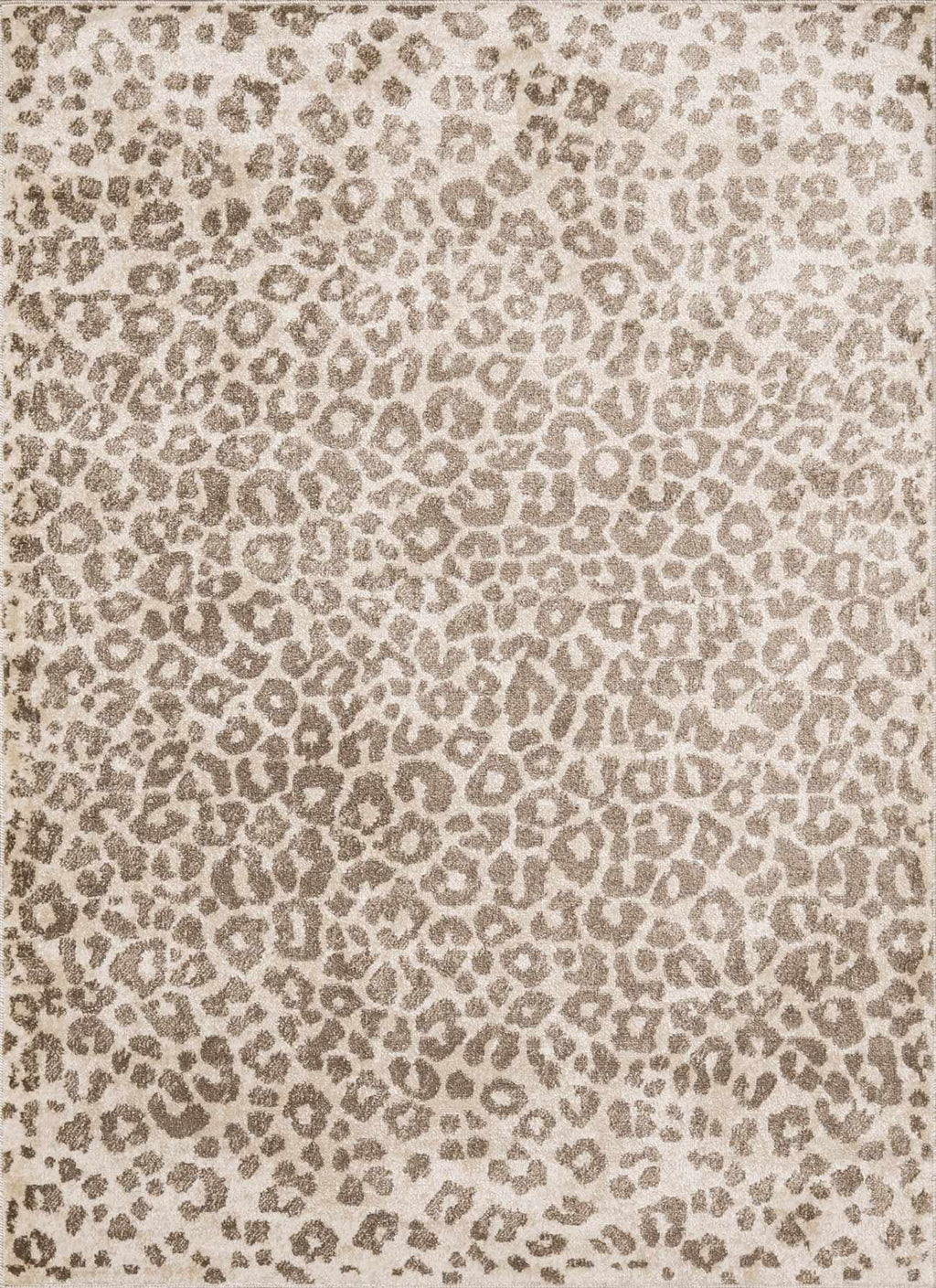 Tan Bonhill Leopard Print Area Rug
