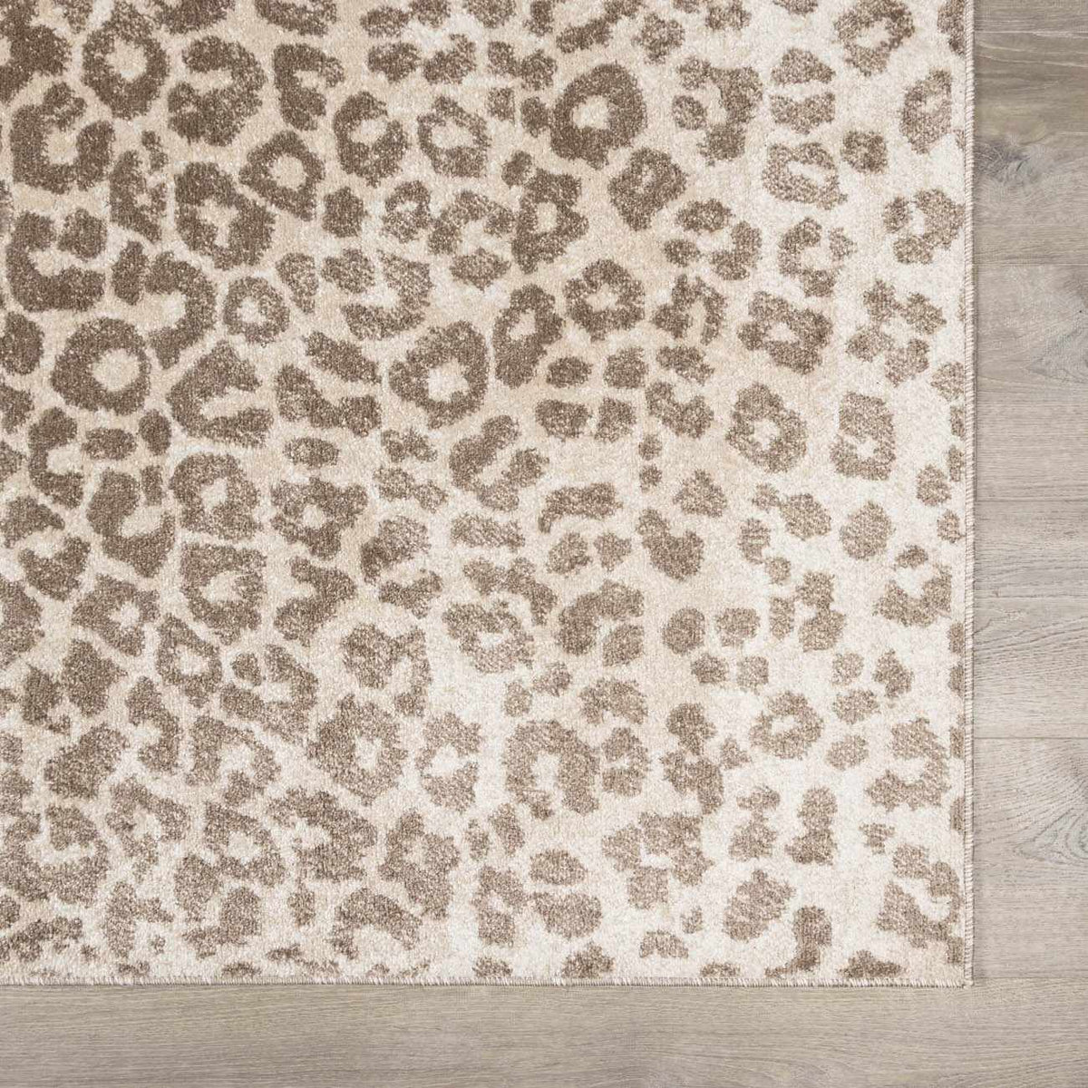 Tan Bonhill Leopard Print Area Rug