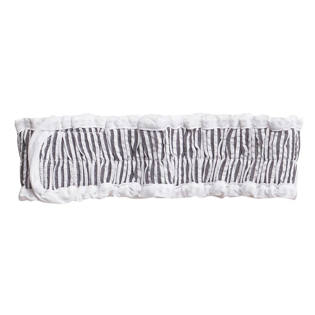 Black Seersucker Spa Headband