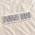 Black Seersucker Spa Headband