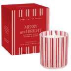 Merry and Bright Soy Candle - Boxed Tinted Glass Jar - 12 oz