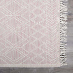 Ramsbury Soft Pink Wool Rug - Clearance