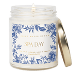 Spa Day Soy Patterned Candle - Clear Jar - 9 oz