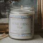 Something Blue Soy Candle - Clear Jar - 9 oz (Luxury Getaway)