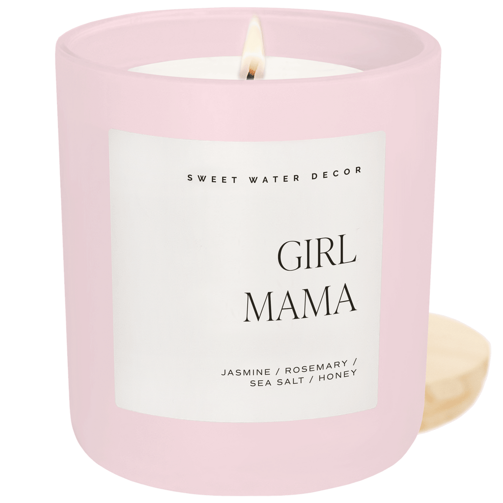 Girl Mama Soy Candle - Pink Matte Jar - 15 oz