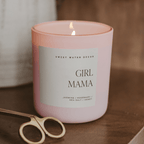 Girl Mama Soy Candle - Pink Matte Jar - 15 oz
