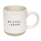 Be Still and Know 14 oz Stoneware Coffee Mug
