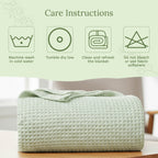 Organic Cotton Mart Waffle Weave Blanket