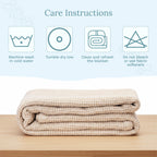 Organic Cotton Mart Waffle Weave Blanket