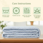 Organic Cotton Mart Waffle Weave Blanket