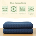 Organic Cotton Mart Waffle Weave Blanket
