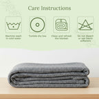Organic Cotton Mart Waffle Weave Blanket